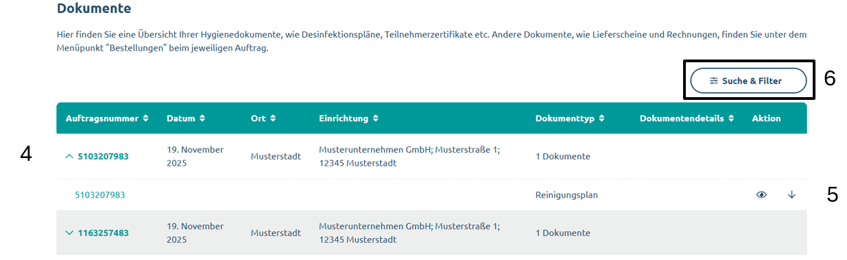 Wo kann ich meine Prüfdokumente einsehen und runterladen 2.png